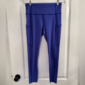 Lululemon Fast & Free 7/8 Tight II *Nulux 25" Moroccan Blue